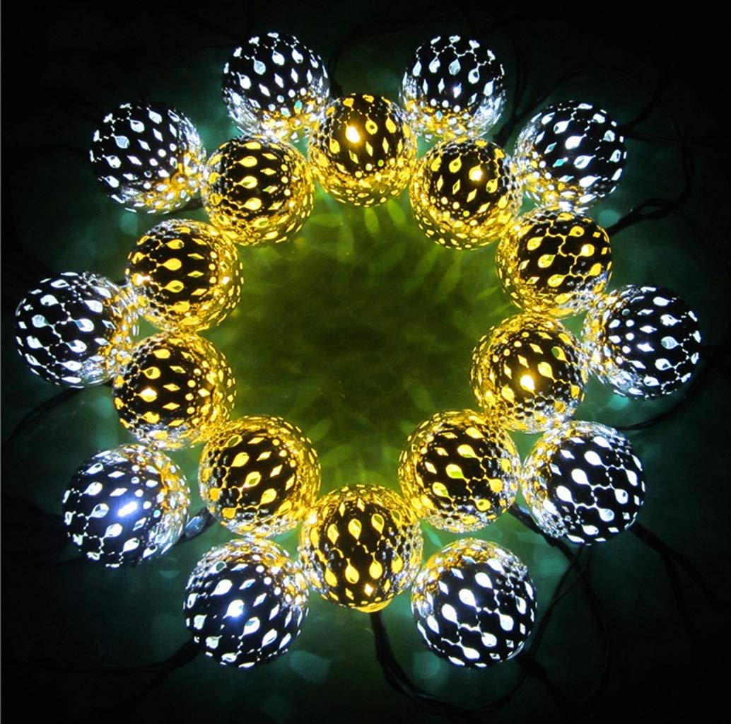 Solar LED String Lights Outdoor - 3.5M/4.8M/6M Waterproof Fairy Lights for Garden, Patio, Christmas, Wedding & Party Decoration (Warm White) - Perfect for Backyard, Landscape & Holiday Lighting