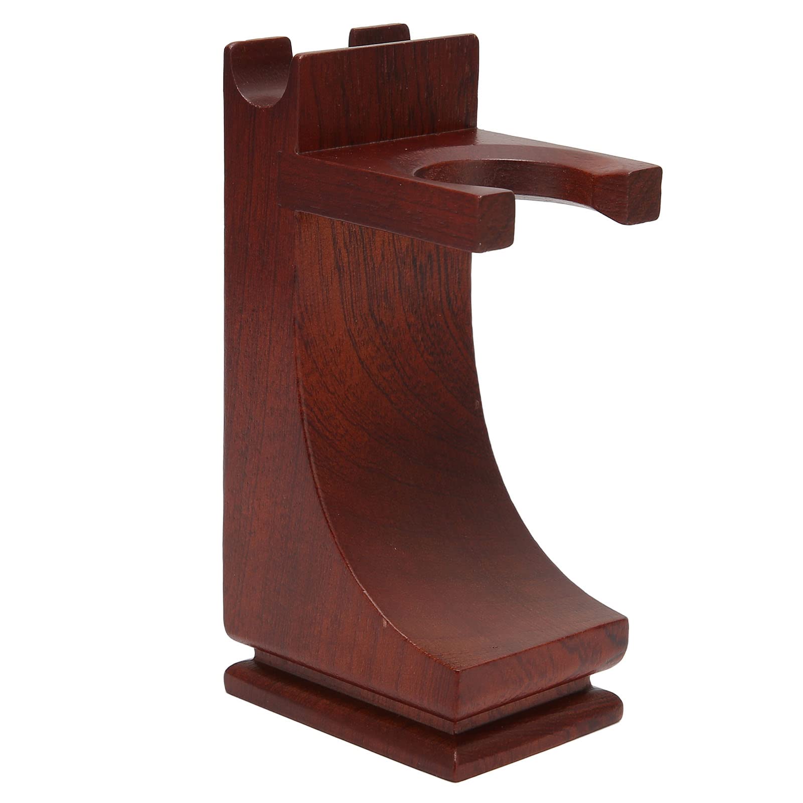 Premium Wooden Razor & Shaving Brush Stand - Durable Men's Grooming Organizer for Safety Razors & Shaving Brushes - Perfect for Home, Travel & Barber Salon Use