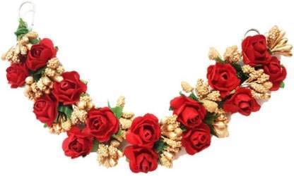 AAINAA Girls Hair Accessories Set - Floral Rose Hair Pins, Gajra & Comb Clips for Girls & Women | Perfect for Weddings, Parties & Daily Styling