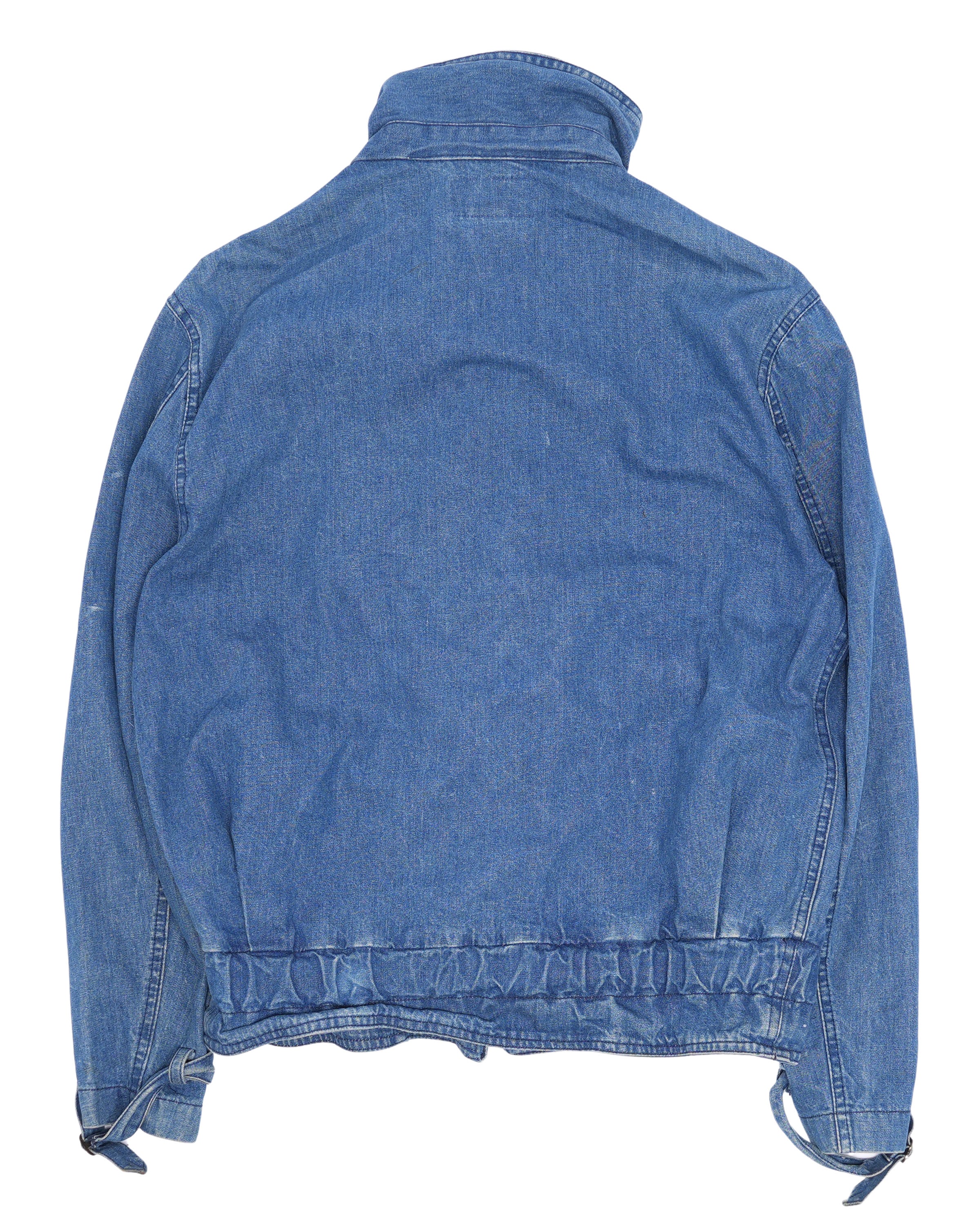 Vintage 1980s Men's Denim Cargo Jacket - Classic Retro Style for Outdoor Adventures & Streetwear Fashion