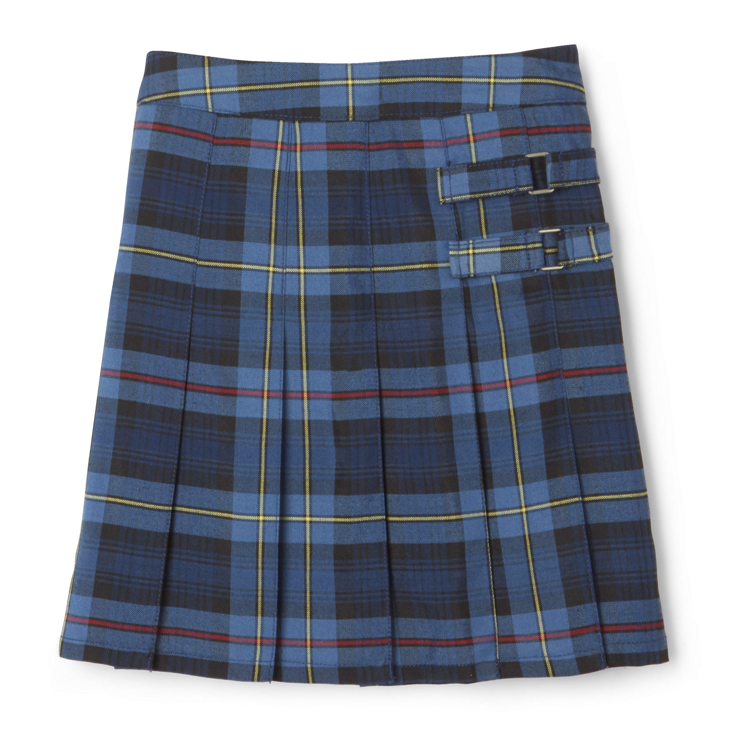 French Toast Girls' Adjustable Waist Pleated-Front Two-Tab Scooter Skirt - Perfect for School Uniforms, Playdates & Casual Outfits