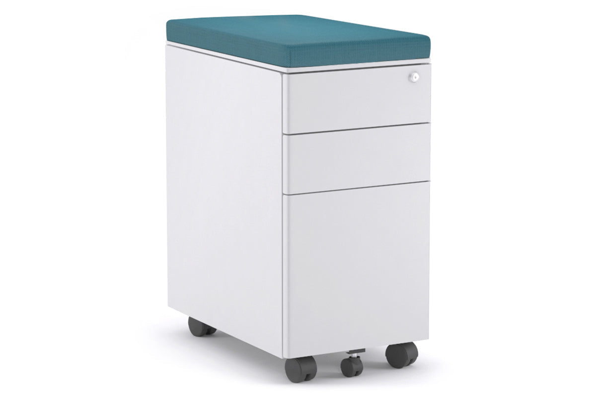 Slim Mobile Pedestal Stand - Adjustable Height Rolling Base for Monitors, TVs & Workstations | Perfect for Office, Home & Studio Use