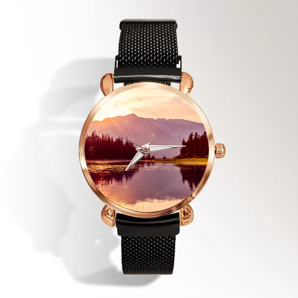 Stylish Multicolor Women's Magnetic Buckle Quartz Wristwatch - Perfect for Everyday Wear, Office & Casual Outfits