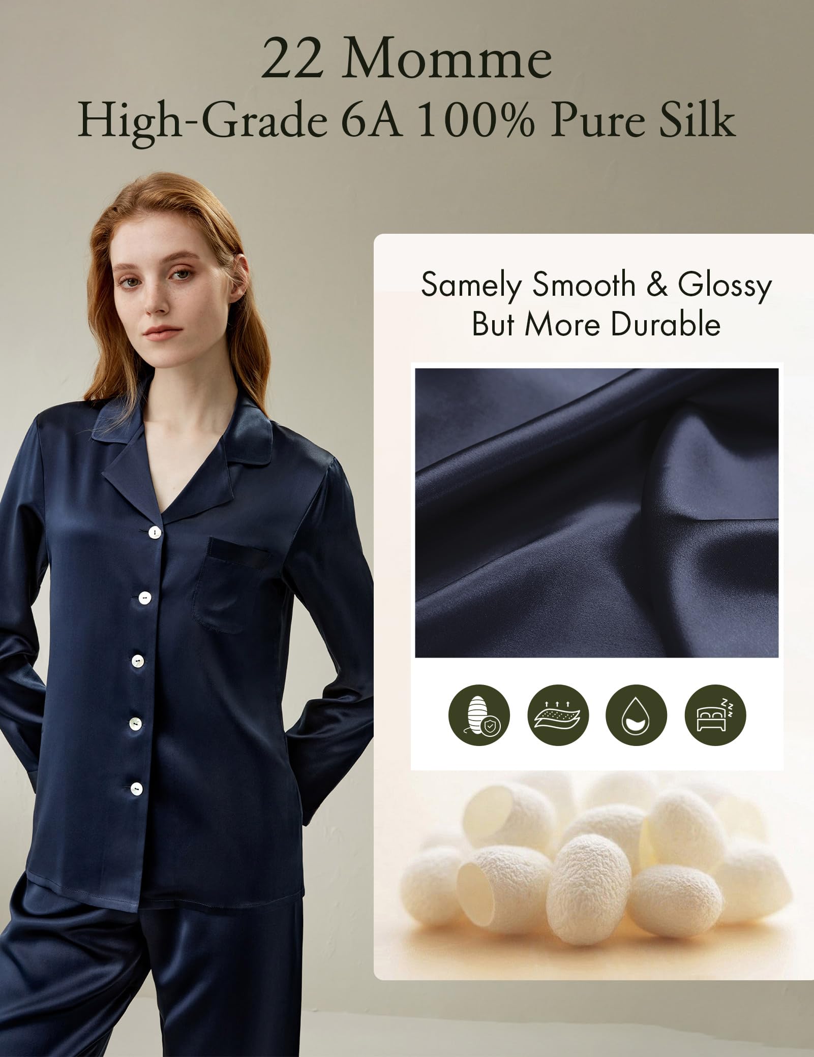 LilySilk Women's Classic Silk Blouse - Elegant & Comfortable Ladies Shirt for Work, Office, and Special Occasions