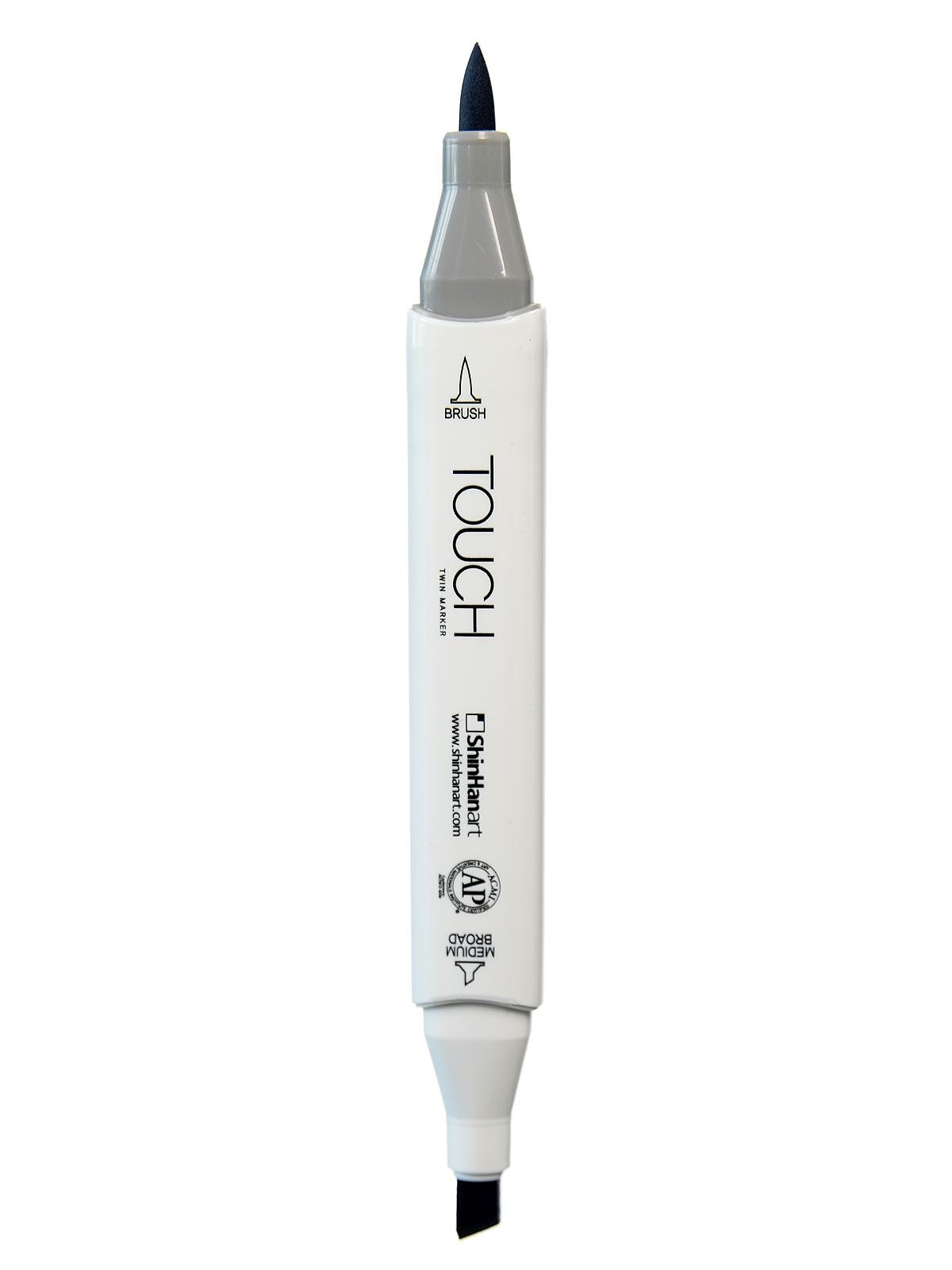 ShinHan Touch Twin Brush Markers Cool Grey 2 CG2 - Set of 3 Dual Tip Art Markers for Calligraphy, Illustration & Hand Lettering - Perfect for Artists, Designers & Craft Enthusiasts