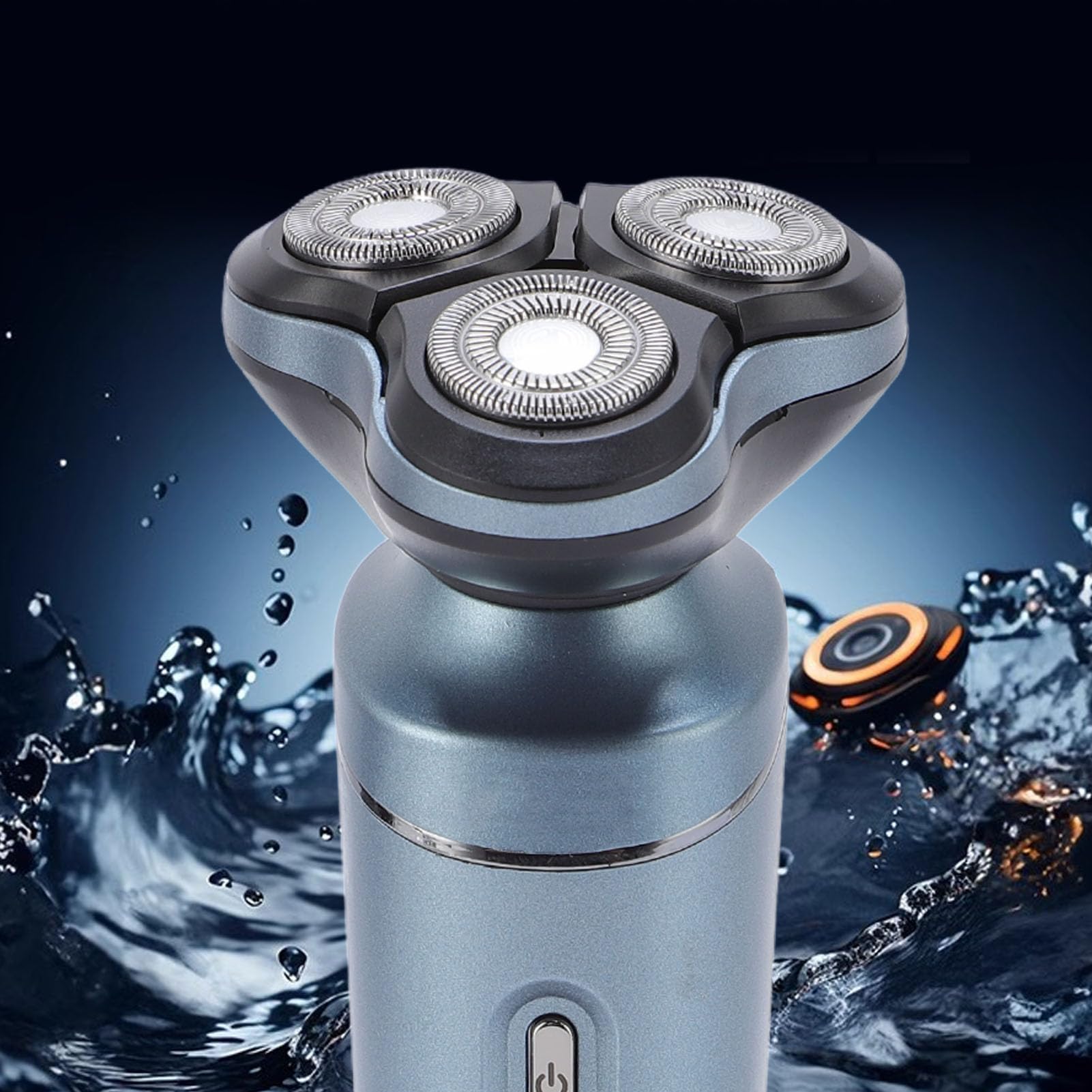 Premium 3-in-1 Electric Shaver for Men - Rechargeable Wet/Dry Bald Head Shaver with Nose & Sideburn Trimmer - Perfect for Travel, Office & Business Trips - Grooming Kit for Home, Gym & On-The-Go Use