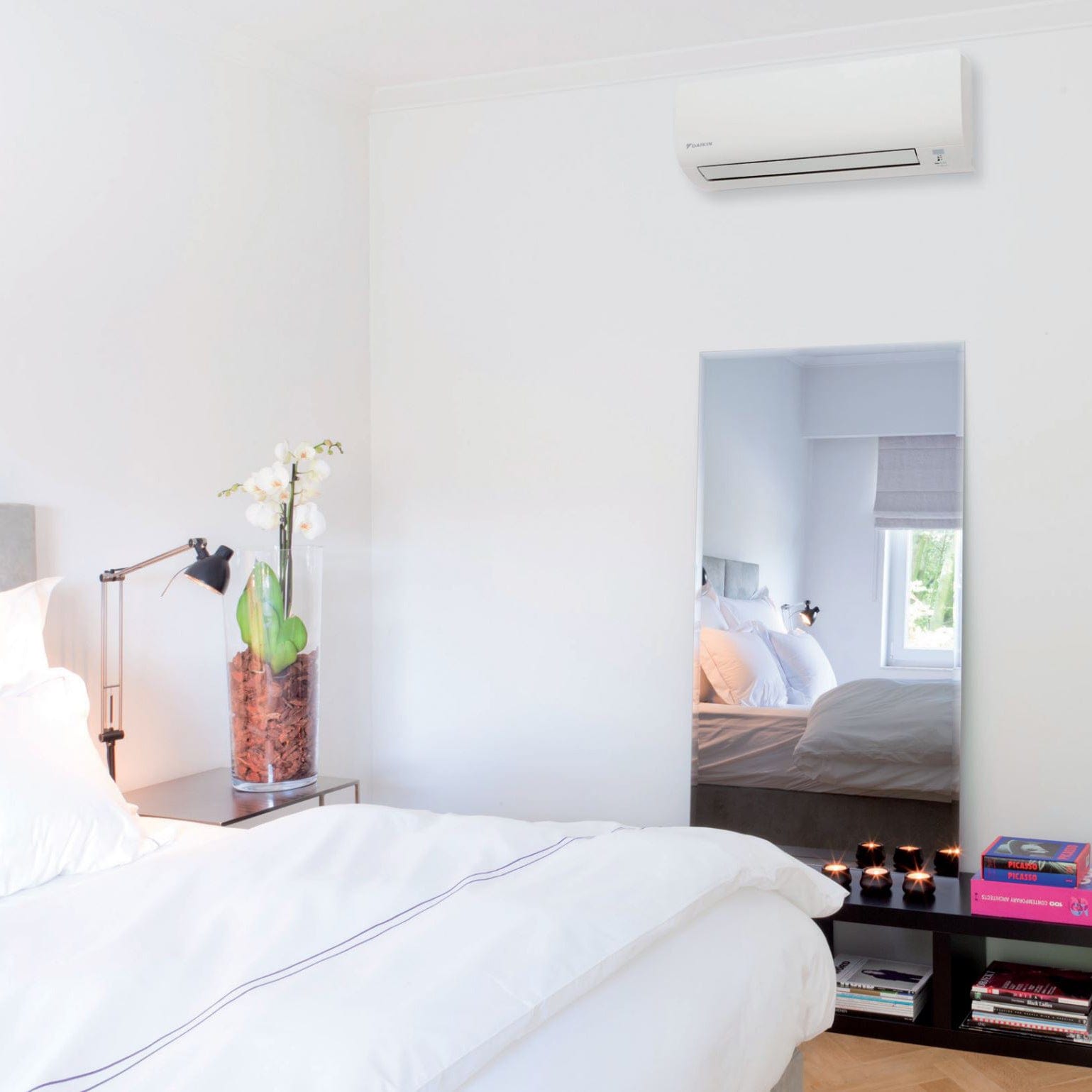 12,000 BTU Mini Split Air Conditioner - Wall Mounted Ductless Inverter AC Unit FTX12NMVJUA for Bedroom, Office & Small Spaces - Energy Efficient Cooling Solution
