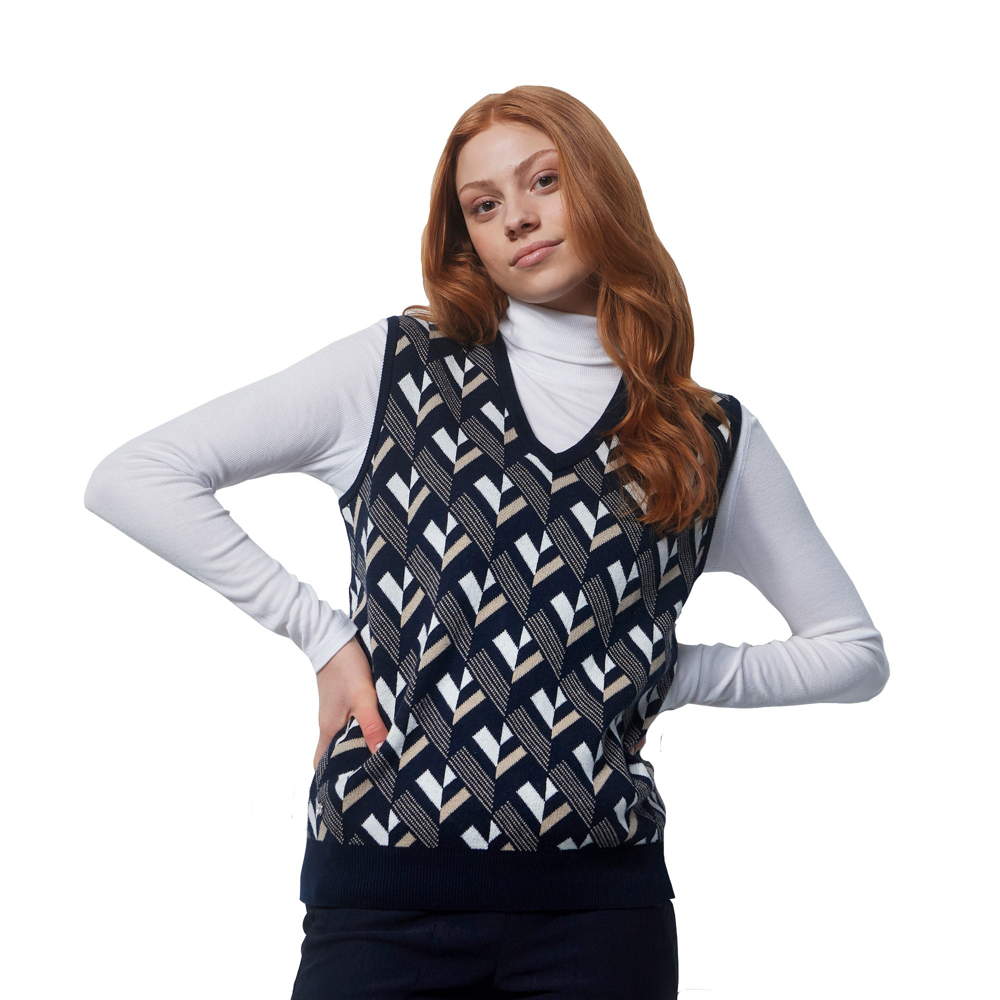Women's V-Neck Golf Vest for Daily Sports & Outdoor Activities - Lightweight & Breathable for Golf, Running & Casual Wear