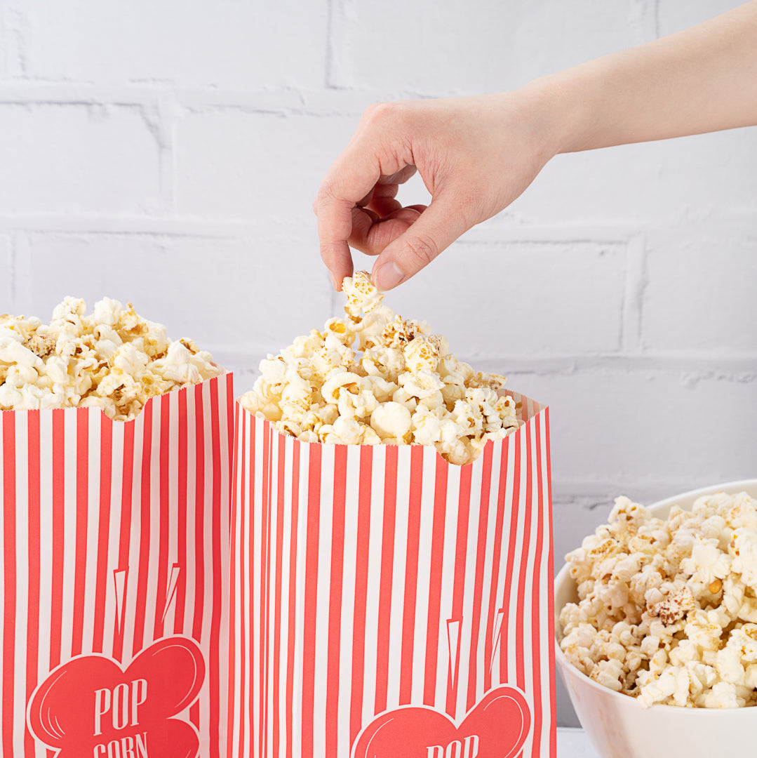 Premium 2 oz Red Paper Popcorn Bags - 5.25