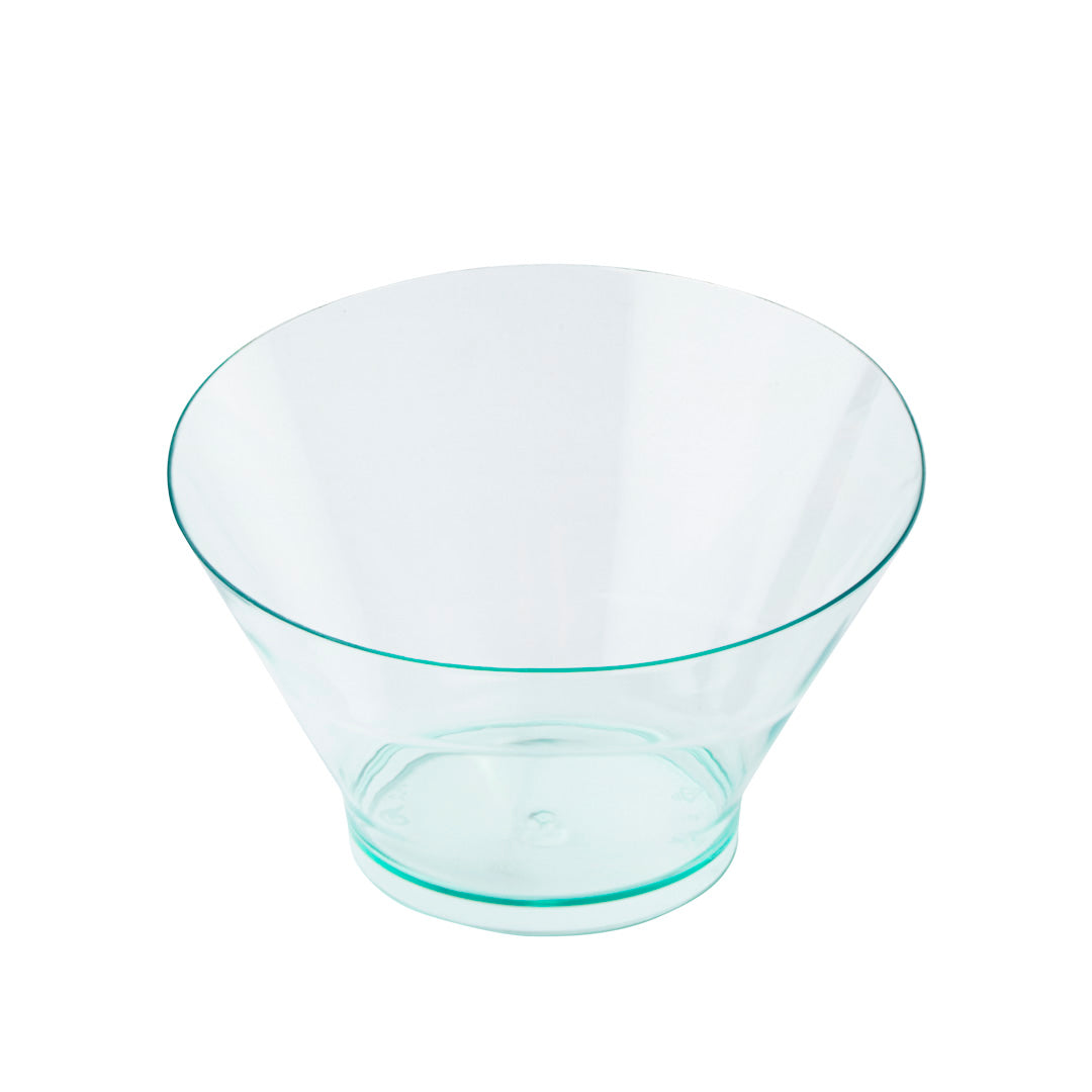 5 oz Round Seagreen Plastic Small Incline Bowl - 3.75