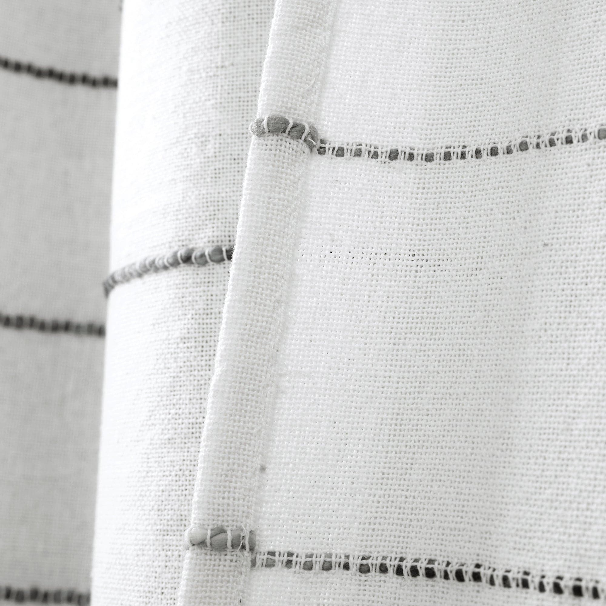 Ombre Stripe Yarn Dyed Recycled Cotton Blend Window Curtain Panel Set - Eco-Friendly Home Decor for Living Room & Bedroom