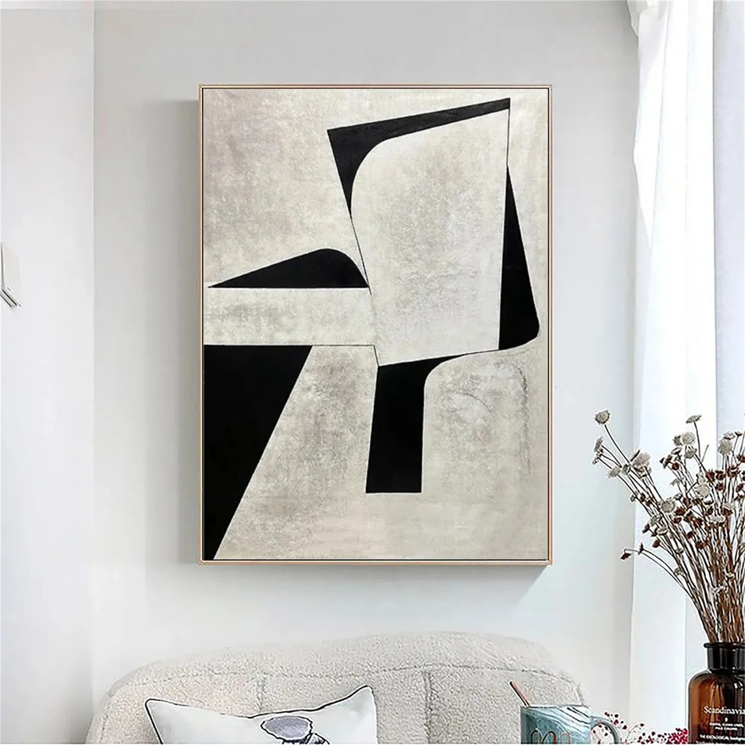 Abstract Tranquility Art Painting - Modern Wall Decor for Living Room, Bedroom & Office | Large Canvas Print | #WS160