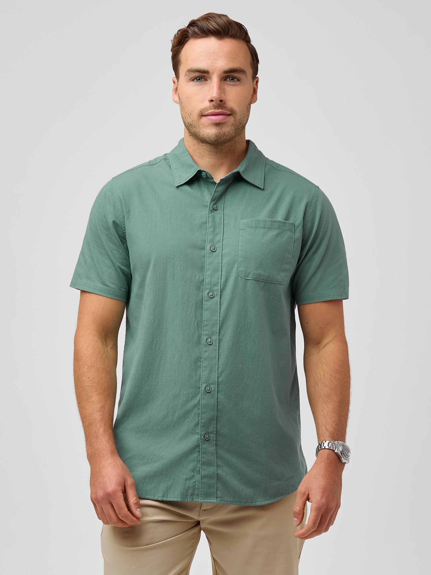 Men's Short Sleeve Button Up Shirts 3 Pack - Lightweight Summer Casual Shirts for Men, Breathable & Comfortable - Perfect for Beach, Vacation, and Everyday Wear