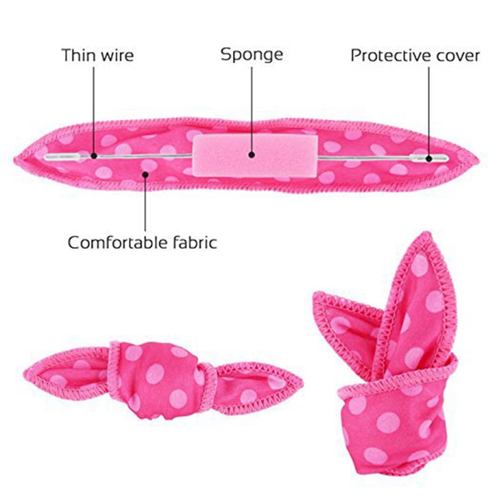 Foam Hair Rollers for Long & Short Hair - No Heat Soft Sponge Curlers for Overnight Styling, Spiral Curls (Pink) | Perfect for Bedtime, Travel & Salon-Quality Waves at Home