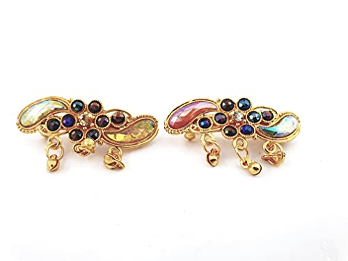 Dhavesai M.A.K Multi-Design Hair Clips for Women & Girls - Small Size Hair Accessories (2-Pack, Assorted Colors & Patterns) - Perfect for School, Parties & Everyday Styling