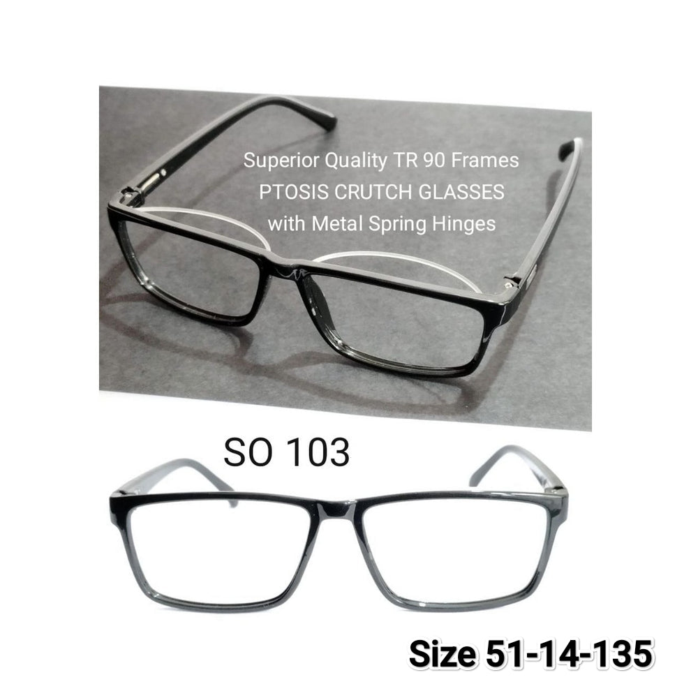 ReviveVision Full Frame Ptosis Crutch Glasses for Droopy Eyelid Support – Comfortable Eyewear for Reading, Driving & Daily Use