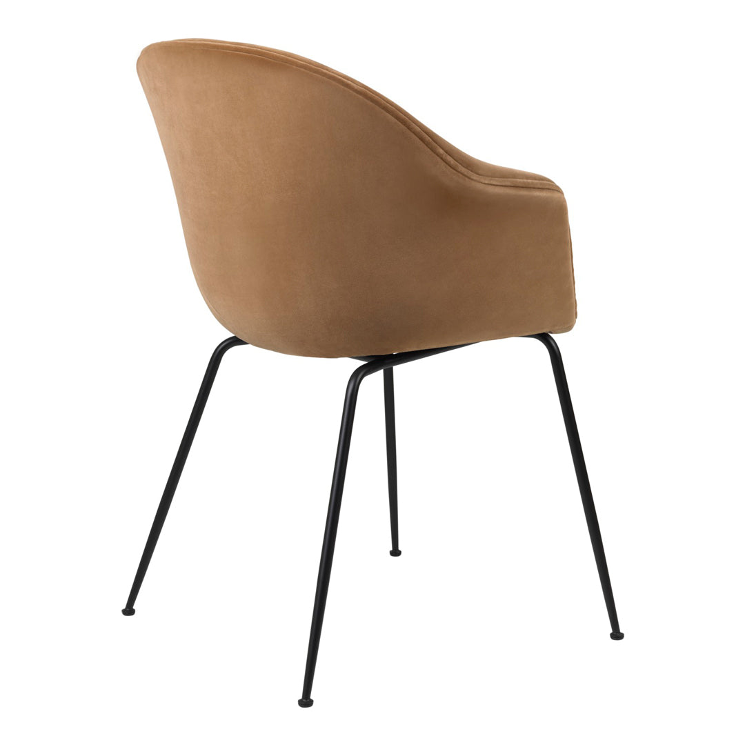 Bat Dining Chair with Conic Base - Fully Upholstered Modern Kitchen & Dining Room Furniture for Home Decor
