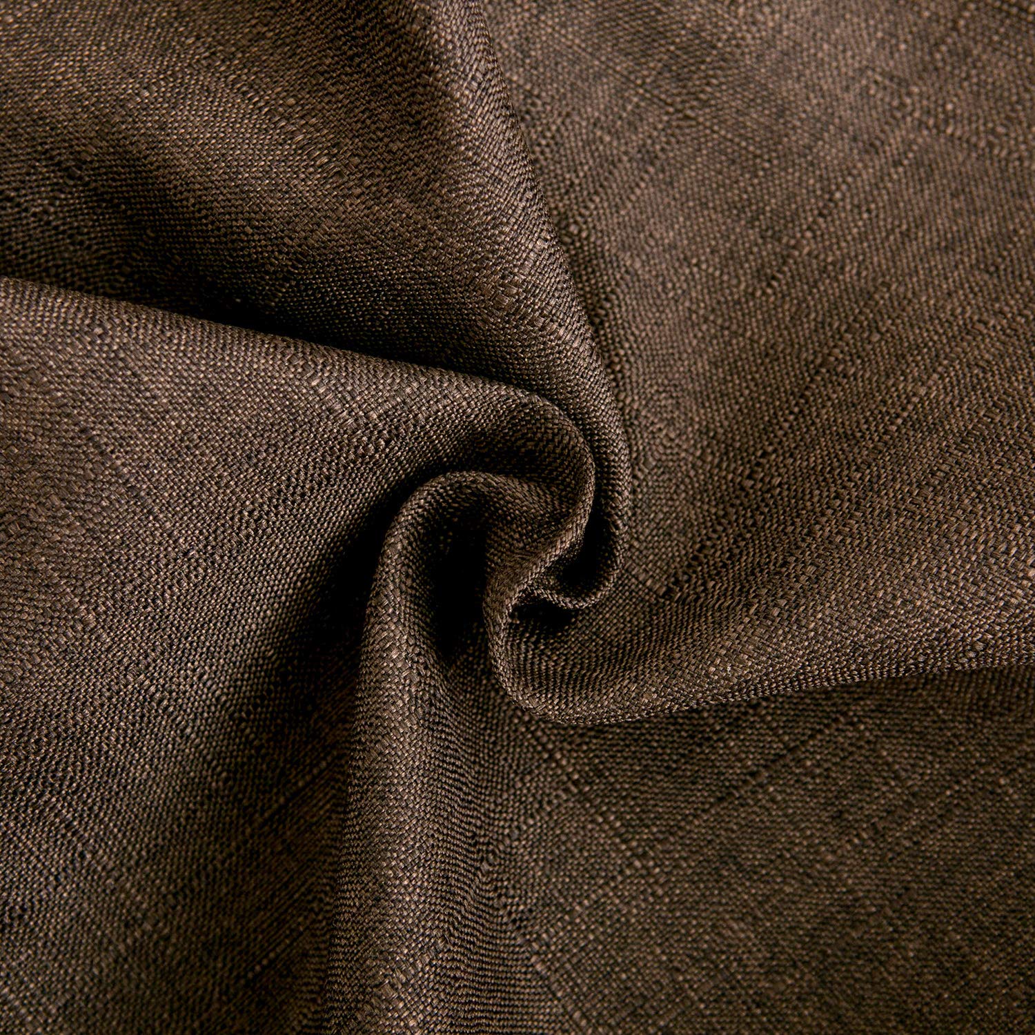 Premium Linen Decorative Throw Pillow Covers 18x18 Inch - Set of 2 Soft Square Dark Brown Cushion Covers for Sofa, Couch, Bed & Chair - Perfect for Living Room, Bedroom & Home Decor