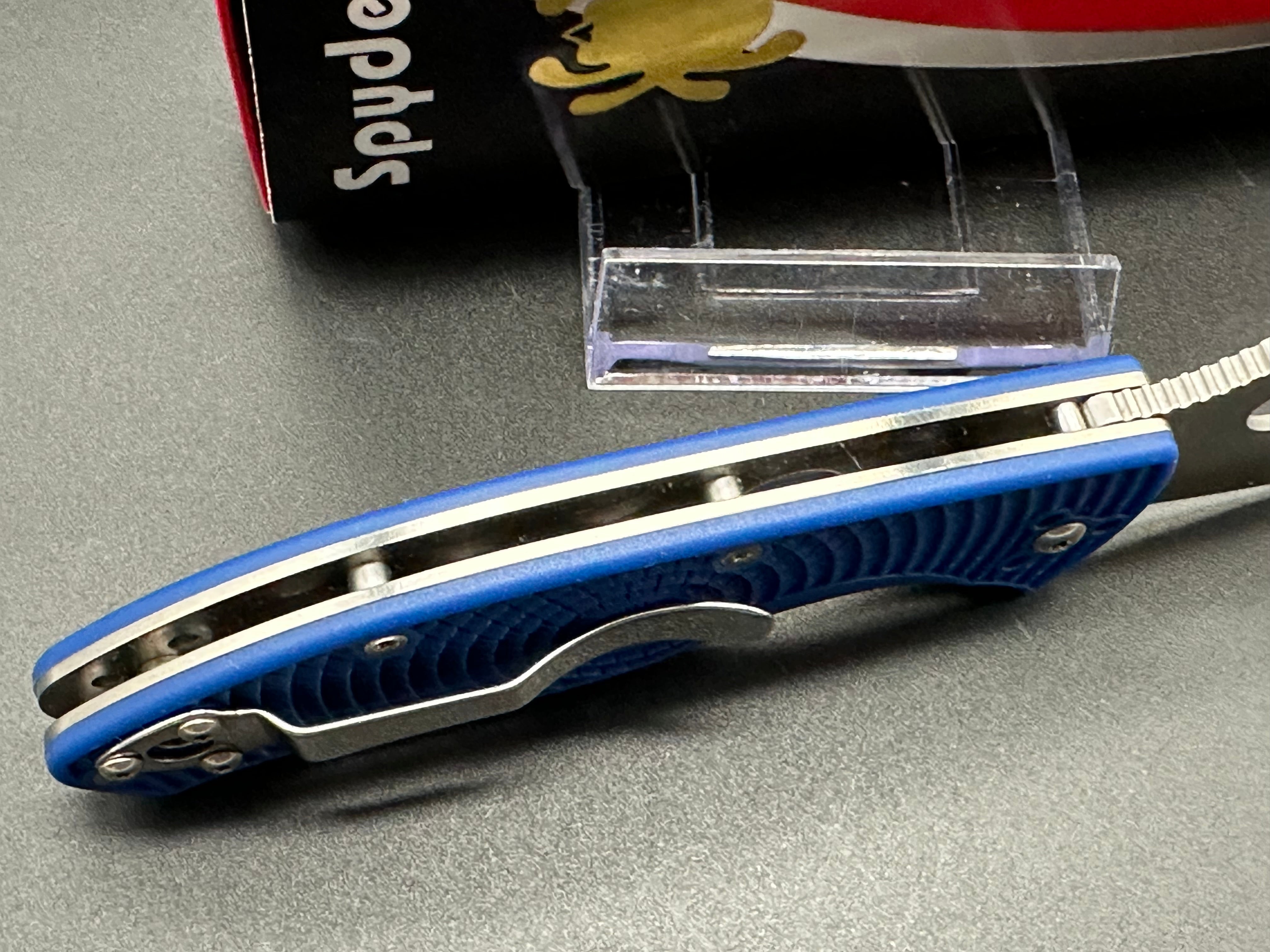 Spyderco Tenacious Folding Knife - G-10 Handle, 8Cr13MoV Steel Blade - EDC, Outdoor, Camping, Survival Gear