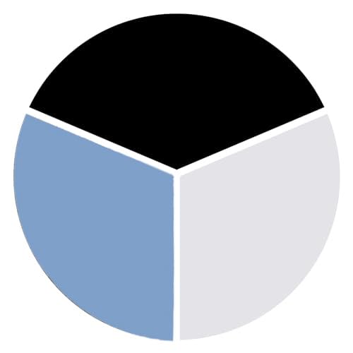 15-black/ White / Light Blue