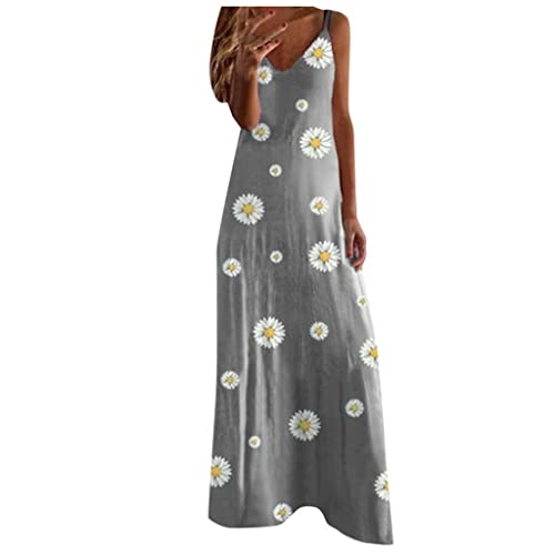 Bagelise Women's Maxi Beach Dress - Sleeveless Casual Summer Long Dress for Fall 2022, Plus Size Sexy Party Dress | Perfect for Beach Vacations, Poolside Lounging & Summer Outdoor Events