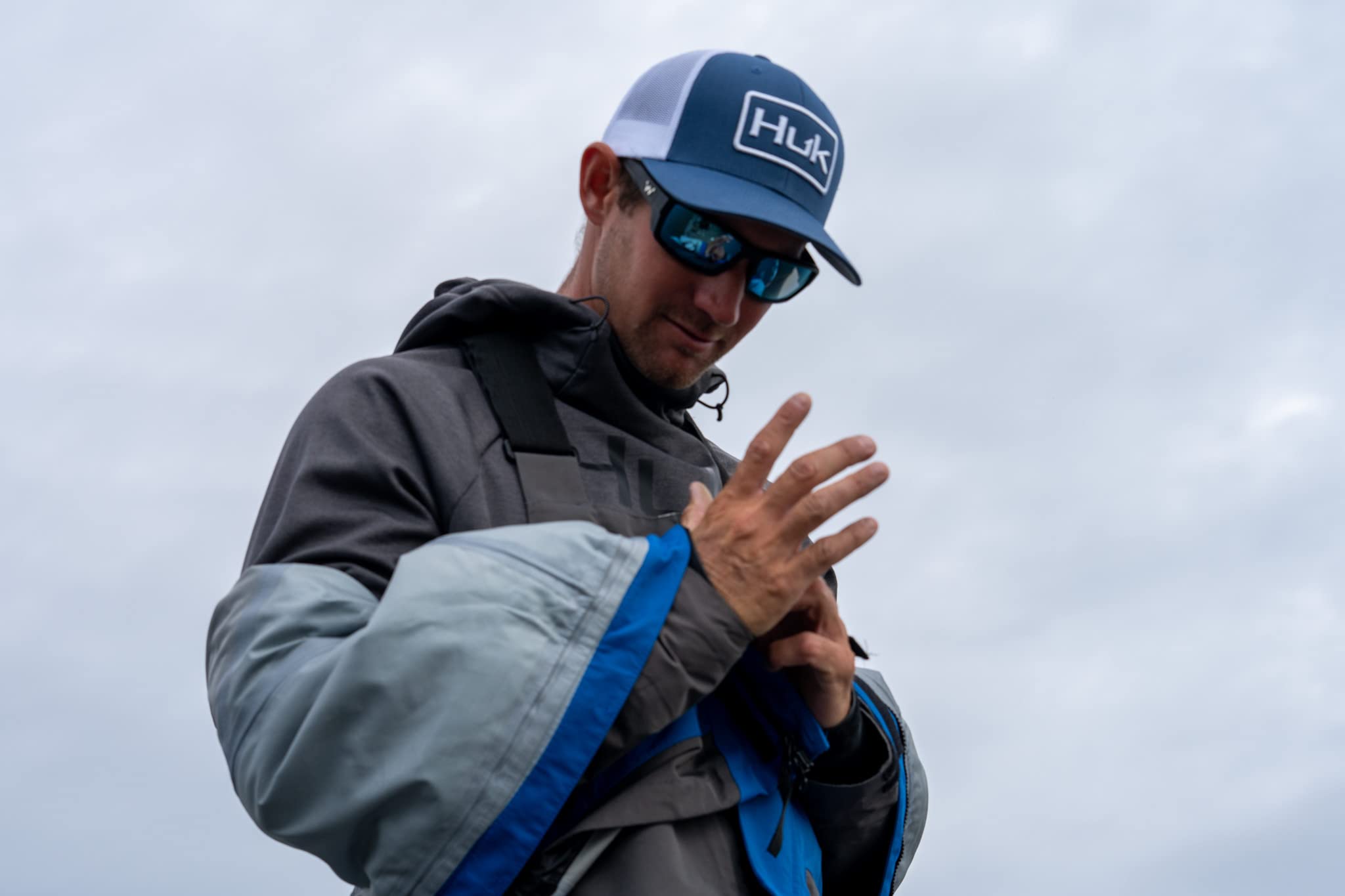 HUK Men's Icon X Lightweight Windproof & Water-Resistant Fishing Jacket - Perfect for Outdoor Adventures, Boating, and Hiking