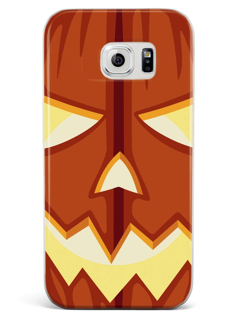 3D Textured Protective Phone Case for Samsung Galaxy S6 - Shockproof Rubber Bumper Cover with Jack-O-Lantern Halloween Design - Perfect for Everyday Use, Parties & Holiday Gifts