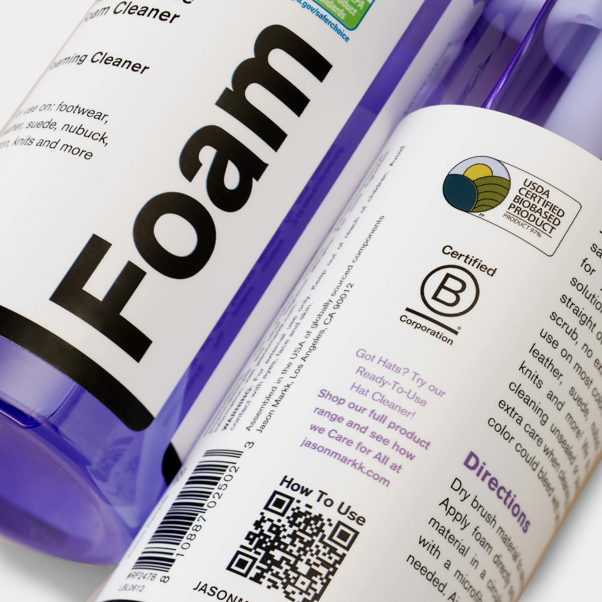 Jason Markk Premium Shoe Cleaner Foam - Ready to Use Sneaker Cleaning Solution for Men & Women - Perfect for Cleaning White Shoes, Sneakers & Athletic Footwear at Home or On the Go