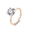 2CT Rose over Silver
