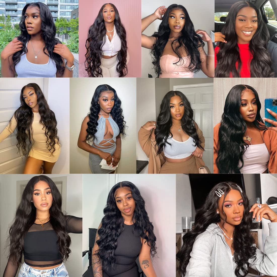 4x4 Lace Front Human Hair Wig | 100% Unprocessed Brazilian Virgin Remy Hair | 30 Inch Body Wave Lace Closure Wig with Baby Hair | 150% Density | Natural Color for Black Women | Perfect for Daily Wear, Special Occasions & Protective Styling