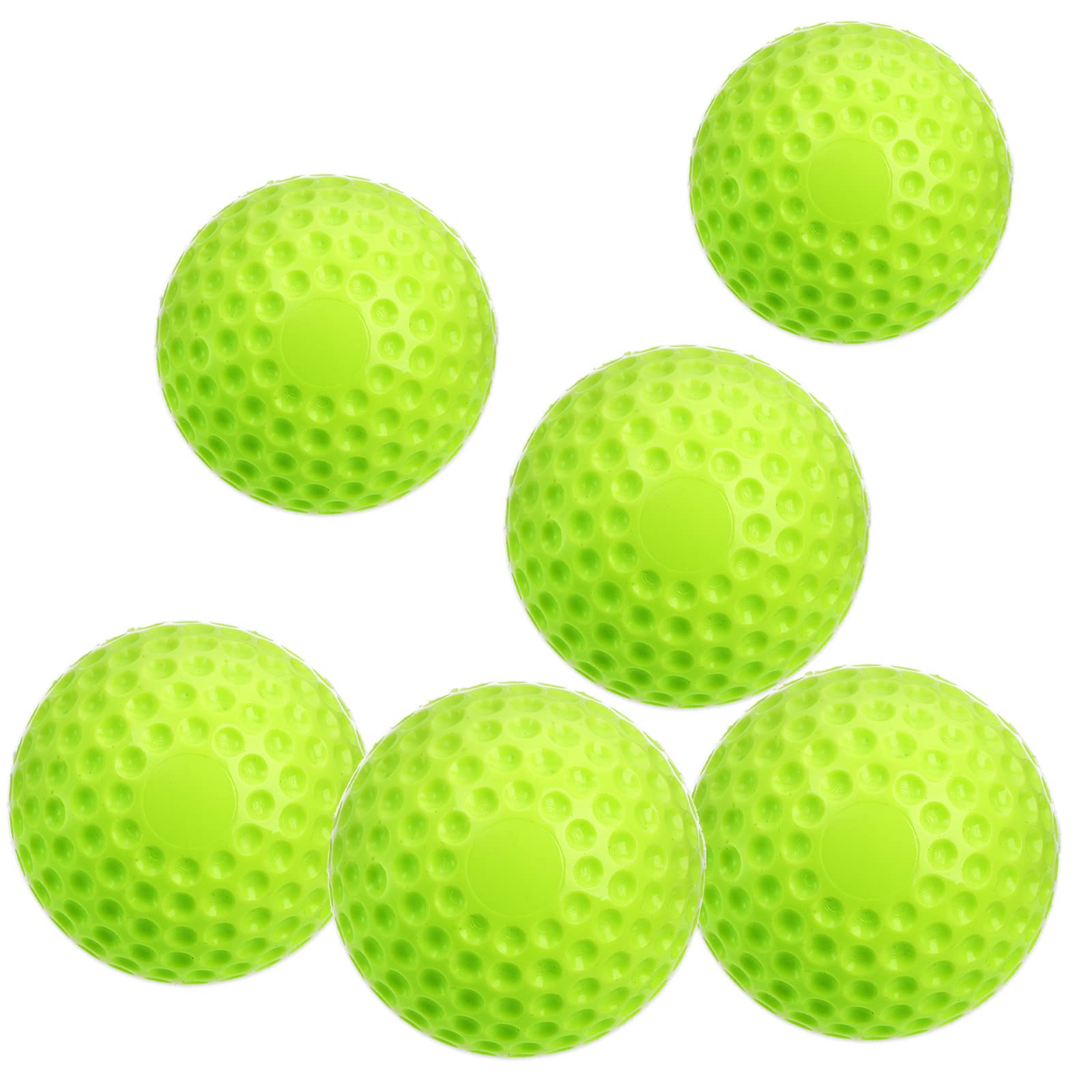Tebery 12 Pack Green Dimpled Baseballs - 9 Inch Pitching Machine Balls for Baseball Training, Hand-Eye Coordination, Hitting & Fielding Practice | Perfect for Youth Leagues, Batting Cages & Backyard Drills