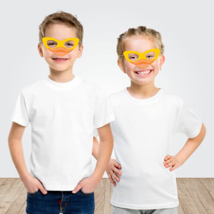 Duck Theme Birthday Eye Mask with Baby Name - Classic Duck Party Decor for Kids Birthday Party, Baby Shower & Themed Events