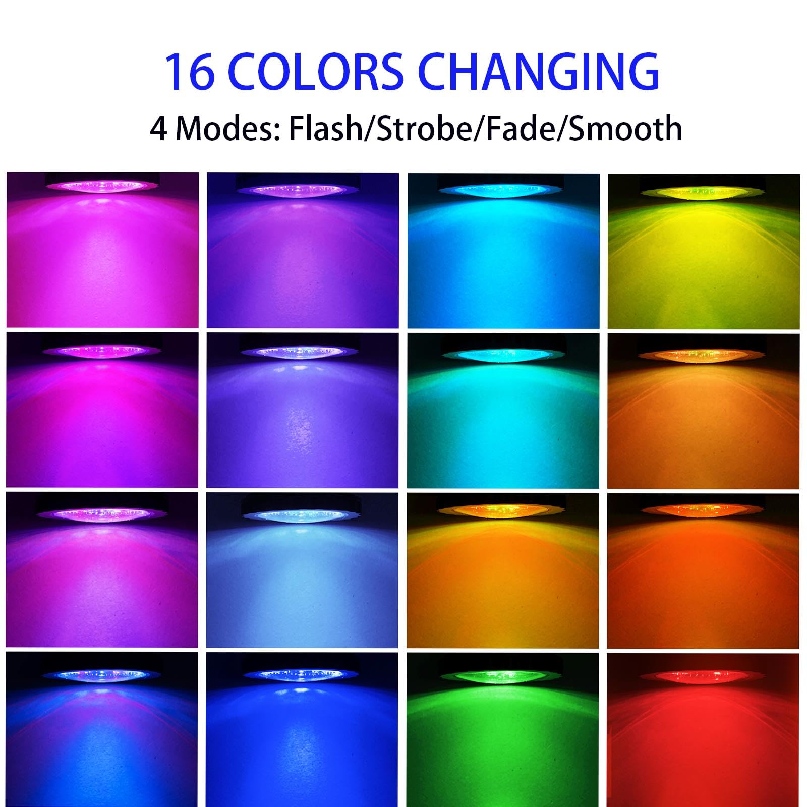 12V LED Underwater Pond Lights with Timer - IP68 Waterproof Fountain Lights for Outdoor Pools, Gardens & Landscapes (4 Pack) - Perfect for Nighttime Illumination and Decorative Lighting