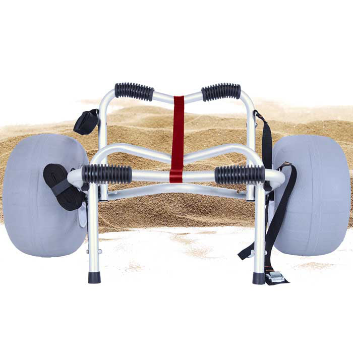 Malone Clipper TRX S Deluxe Balloon Wheel Kayak Canoe Cart - Heavy Duty Watercraft Transport for Lakes, Rivers & Beach - Portable Carrier for Easy Loading & Hauling