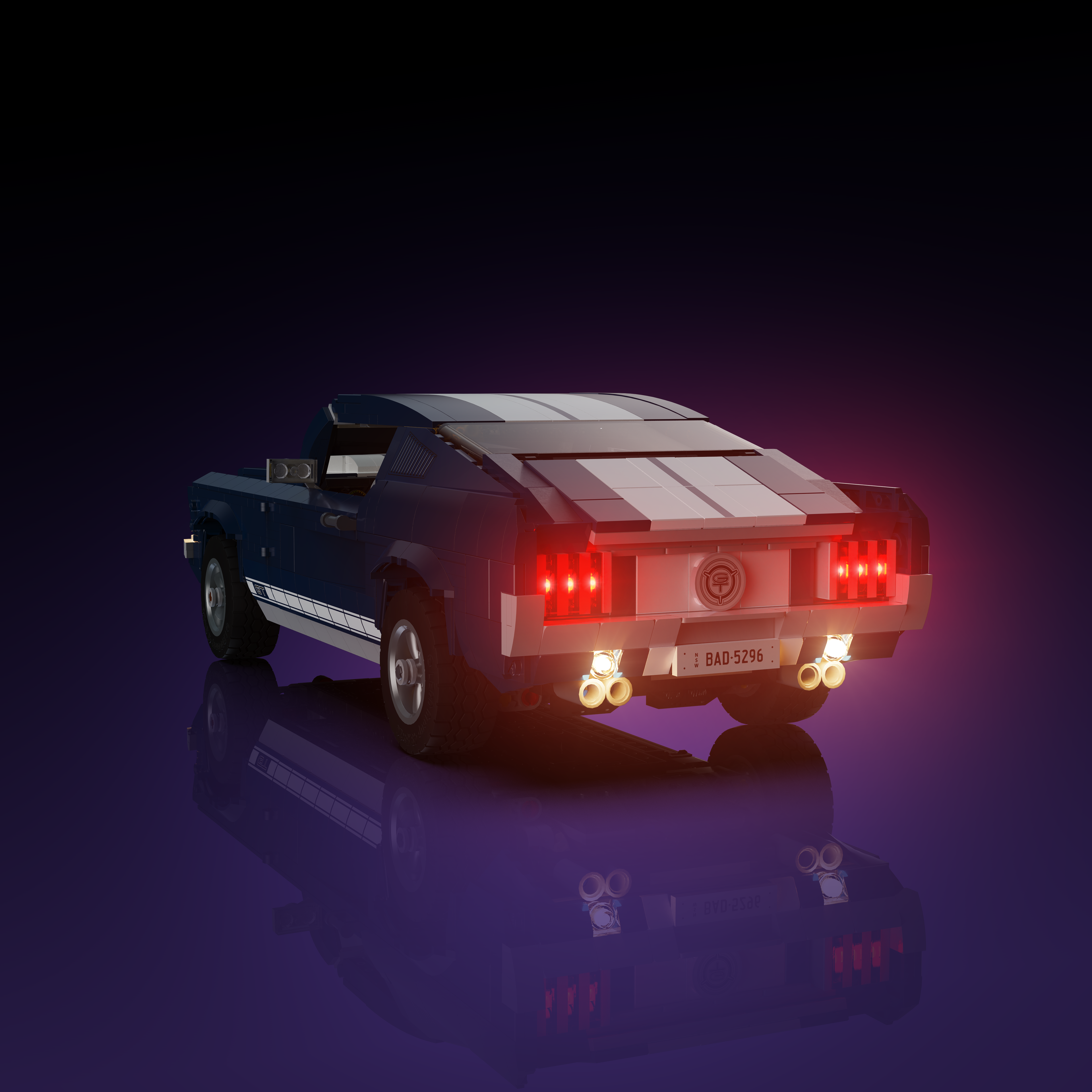LEGO® Ford Mustang #10265 Light Kit - DIY Lighting Set for LEGO Models - Perfect for Home Display, Gifts & LEGO Enthusiasts