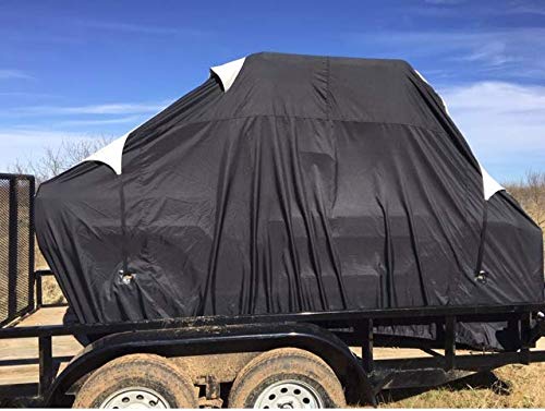 2024 Heavy Duty Weatherproof UTV Cover for Polaris Ranger Crew 570-4 (2019 Model) - Waterproof, UV Resistant, Snow Protection with Built-in Straps & Storage Bag - Perfect for Outdoor Parking, Winter Storage & Off-Road Vehicle Protection