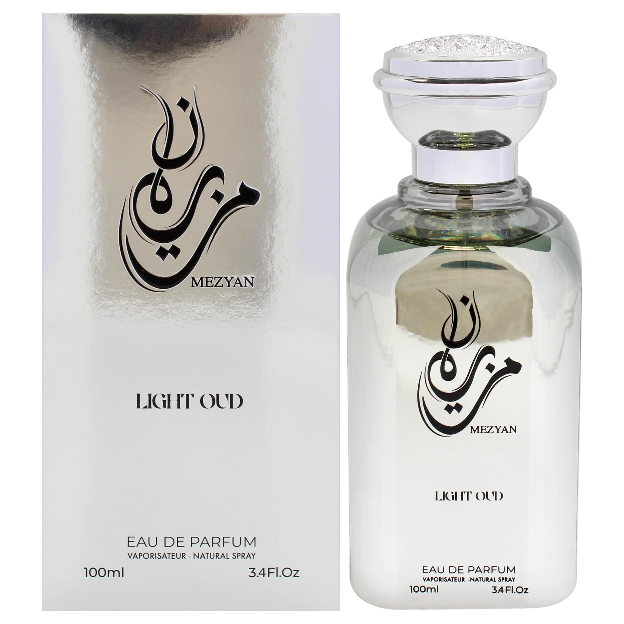 Mezyan Light Oud Perfume for Women - 3.4 oz Eau de Parfum Spray | Floral Oriental Fragrance for Daily Wear & Special Occasions