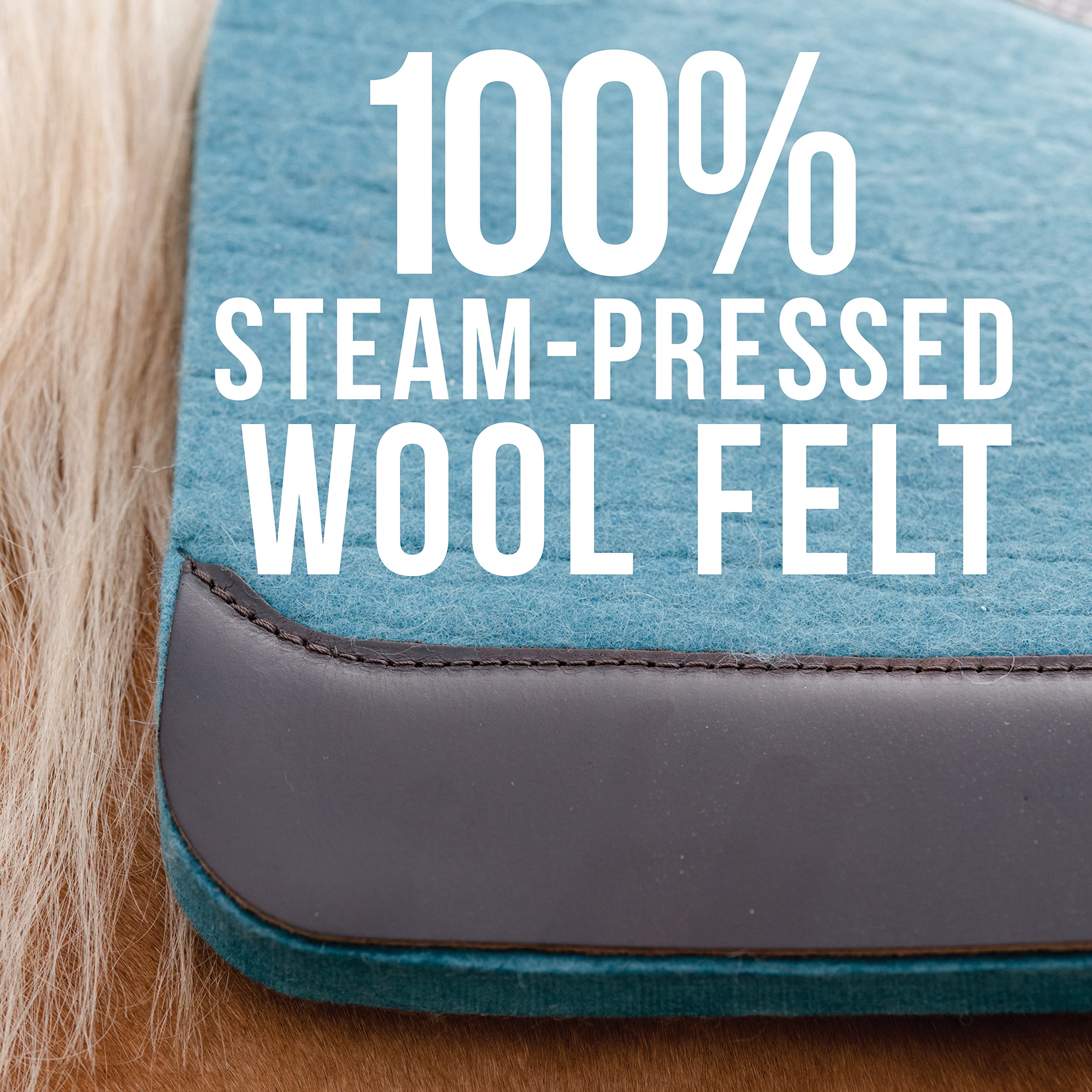 Professional's Choice 100% Steam-Pressed Saddle Pad for Horses - Premium Shock Absorption & Comfort - Ideal for Dressage, Jumping & Trail Riding