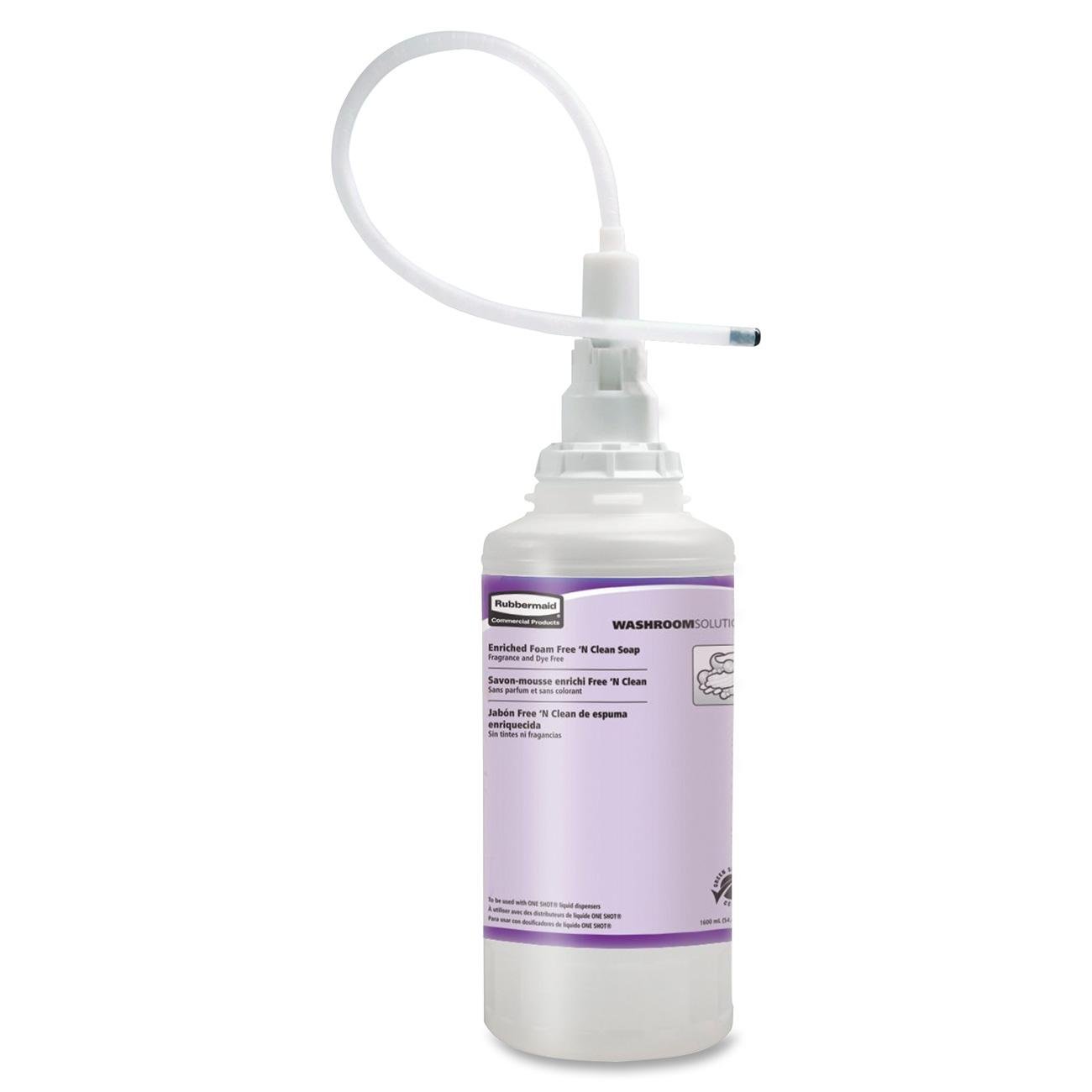 Rubbermaid RCPFG750390 Foam Free N Clean Soap Refill - 3 Pack, Eco-Friendly Hand Soap Dispenser Refills for Kitchen, Bathroom & Office - No Mess, Easy Pour Design