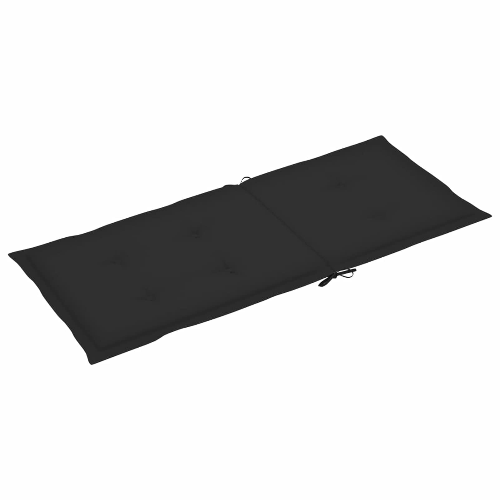 Tidyard 4-Piece Outdoor Garden Chair Cushion Set - Waterproof Black Patio Seat & Back Cushions (47.2x19.7x1.2 Inches) for Lawn, Deck, Poolside Furniture - Durable Fabric for All-Weather Use