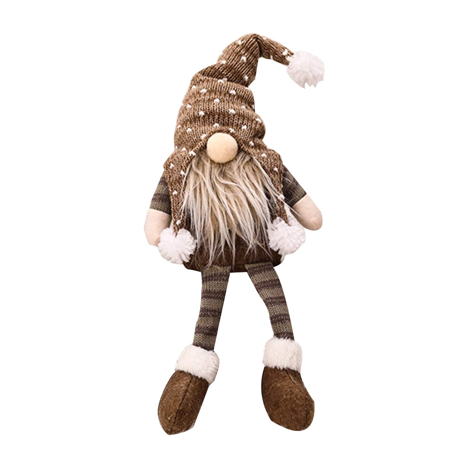 VEFSU 18 Inch Handmade Santa Claus Cloth Doll - Christmas Holiday Decor, Birthday Gift for Kids & Adults - Perfect for Tree Toppers, Mantel Displays & Festive Home Decorations