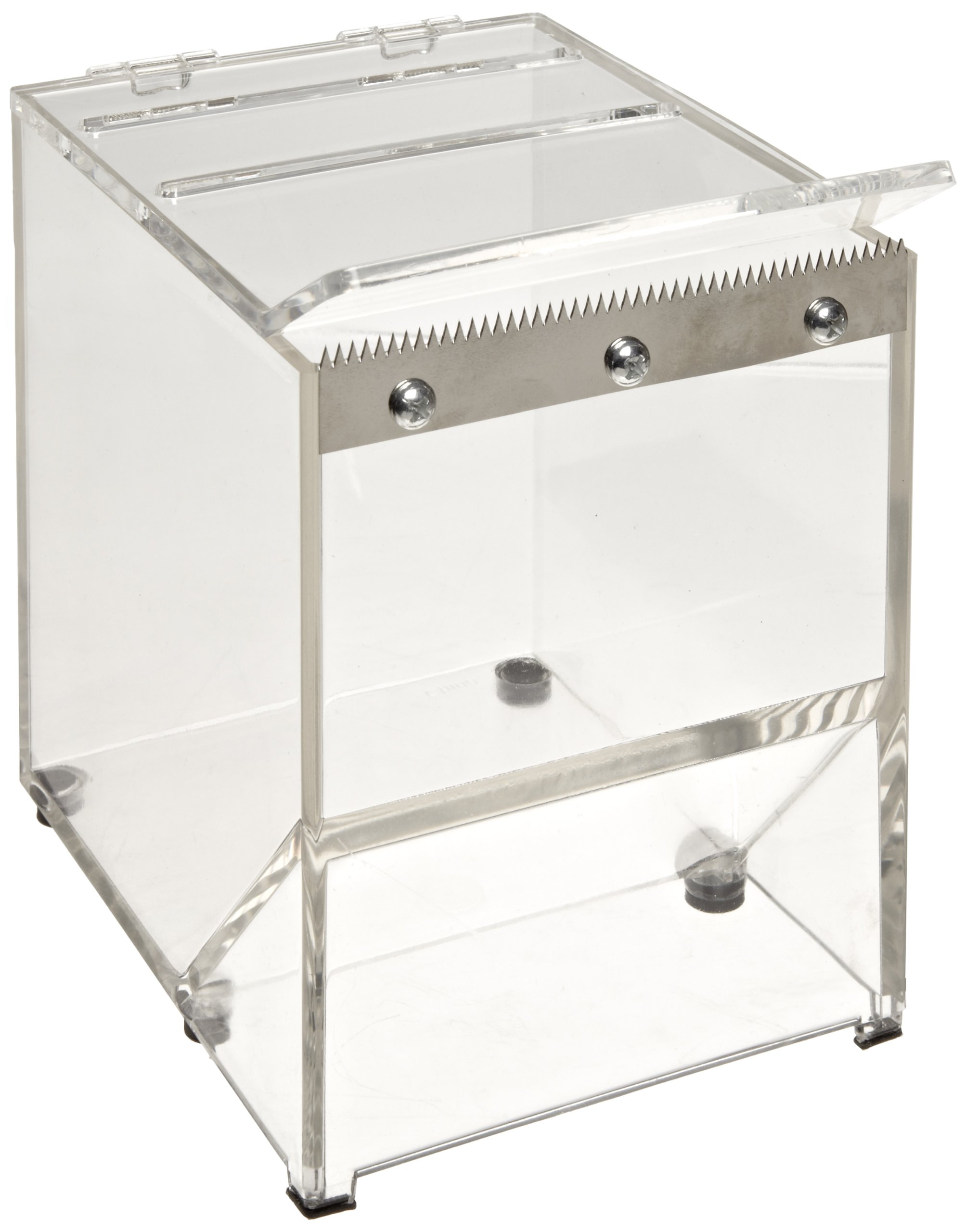 Heathrow Scientific HD234524 Clear Acrylic Crystal Parafilm Dispenser - 119mm x 168mm x 175mm - Laboratory Film Sealer for Petri Dishes, Test Tubes & Sample Storage - Ideal for Science Labs, Research Facilities & Educational Use