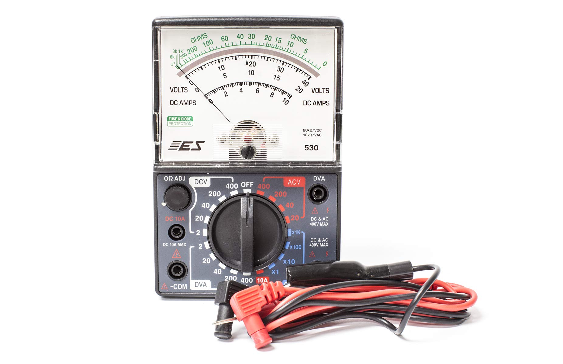 Sierra International 18-9801 Digital Multimeter & DVA Tester - White | Professional Electrical Testing Tool for Automotive, Home & DIY Projects