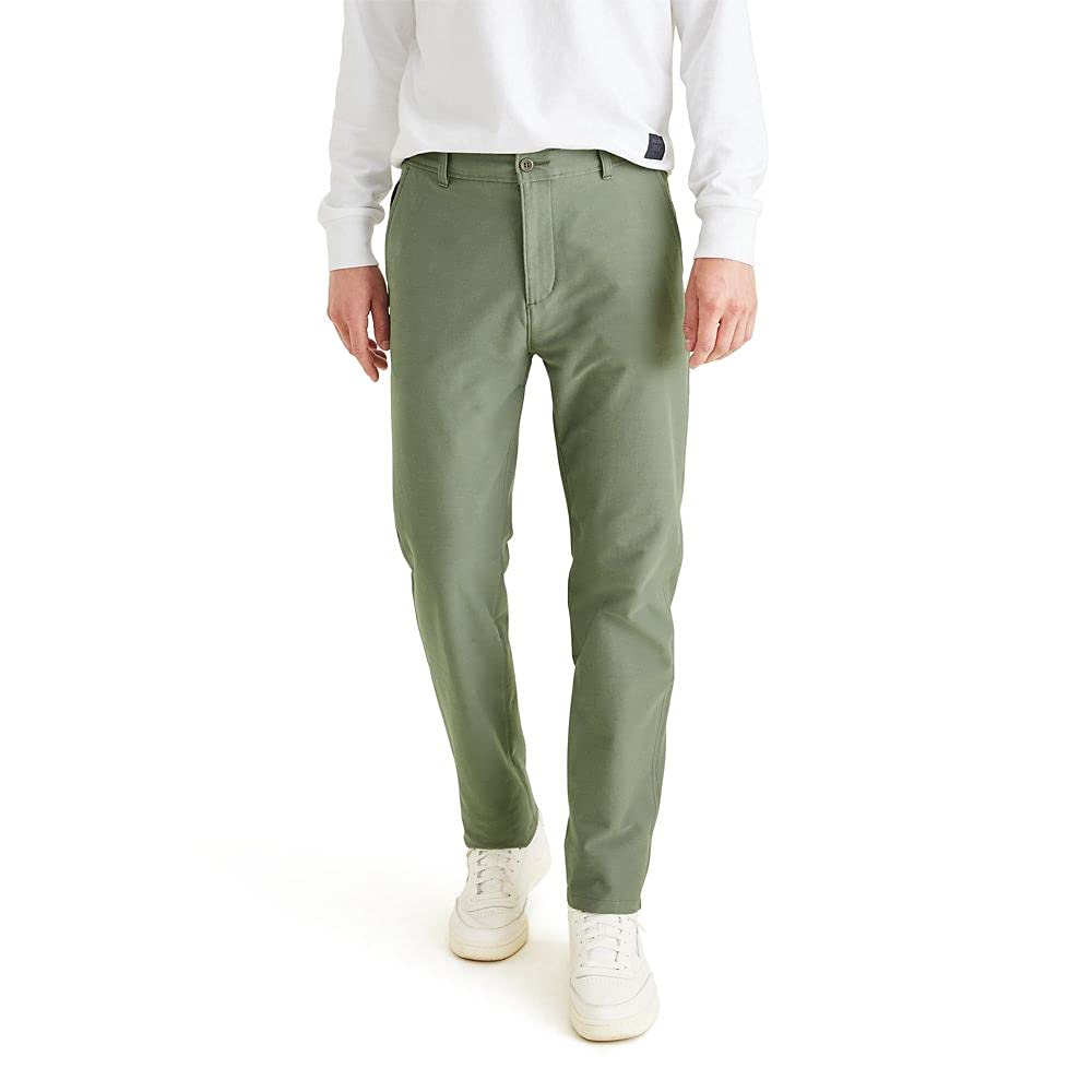 Dockers Men's Comfort Chino Straight Fit Smart 360 Knit Pants - Regular & Big & Tall Sizes - Office Wear & Casual Stretch Dress Pants for Business & Travel