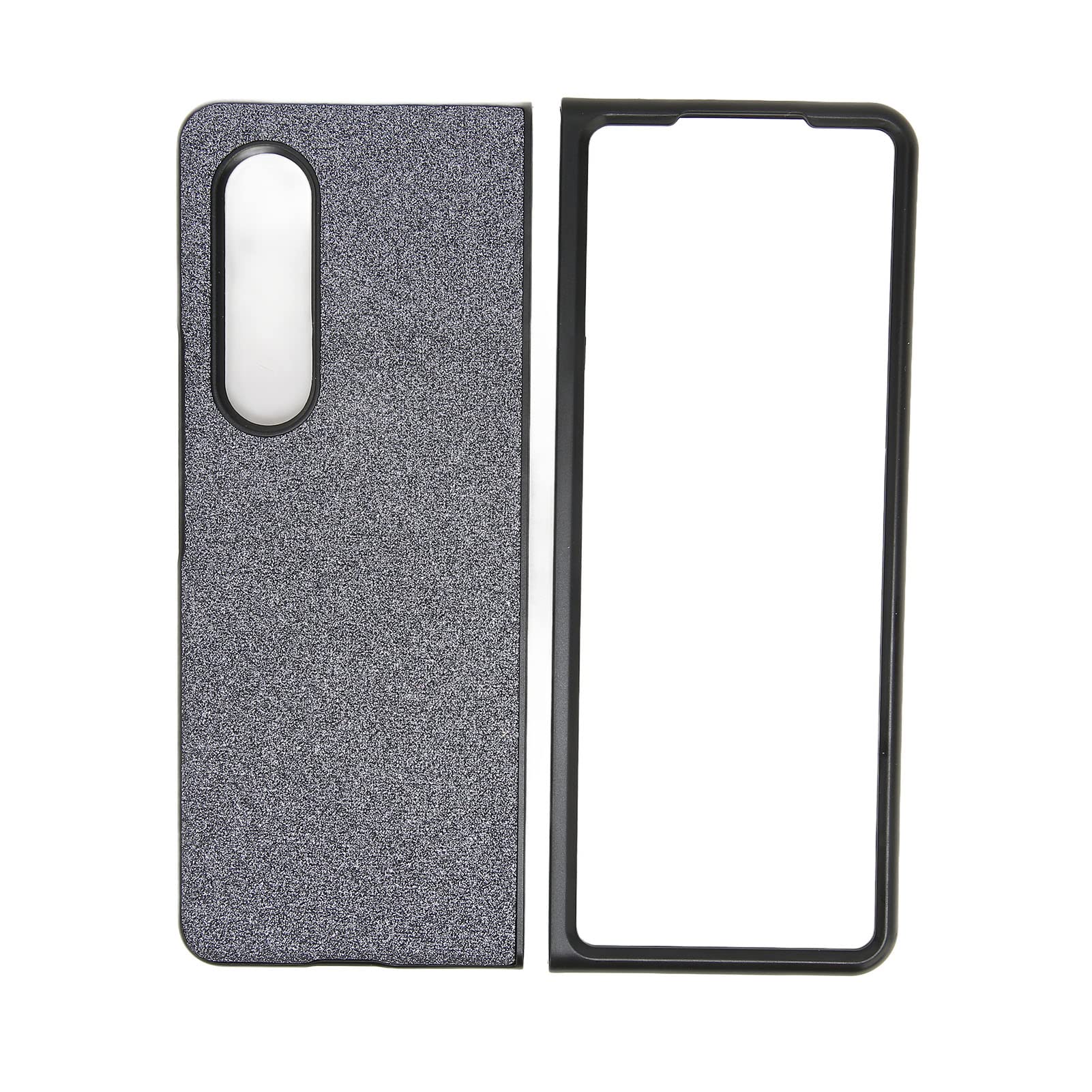 Sparkle Glitter Phone Case for Samsung Galaxy Z Fold 3 - Scratch Resistant Protective Cover with ABS Material (Flash Black) | Perfect for Daily Use, Parties & Special Occasions