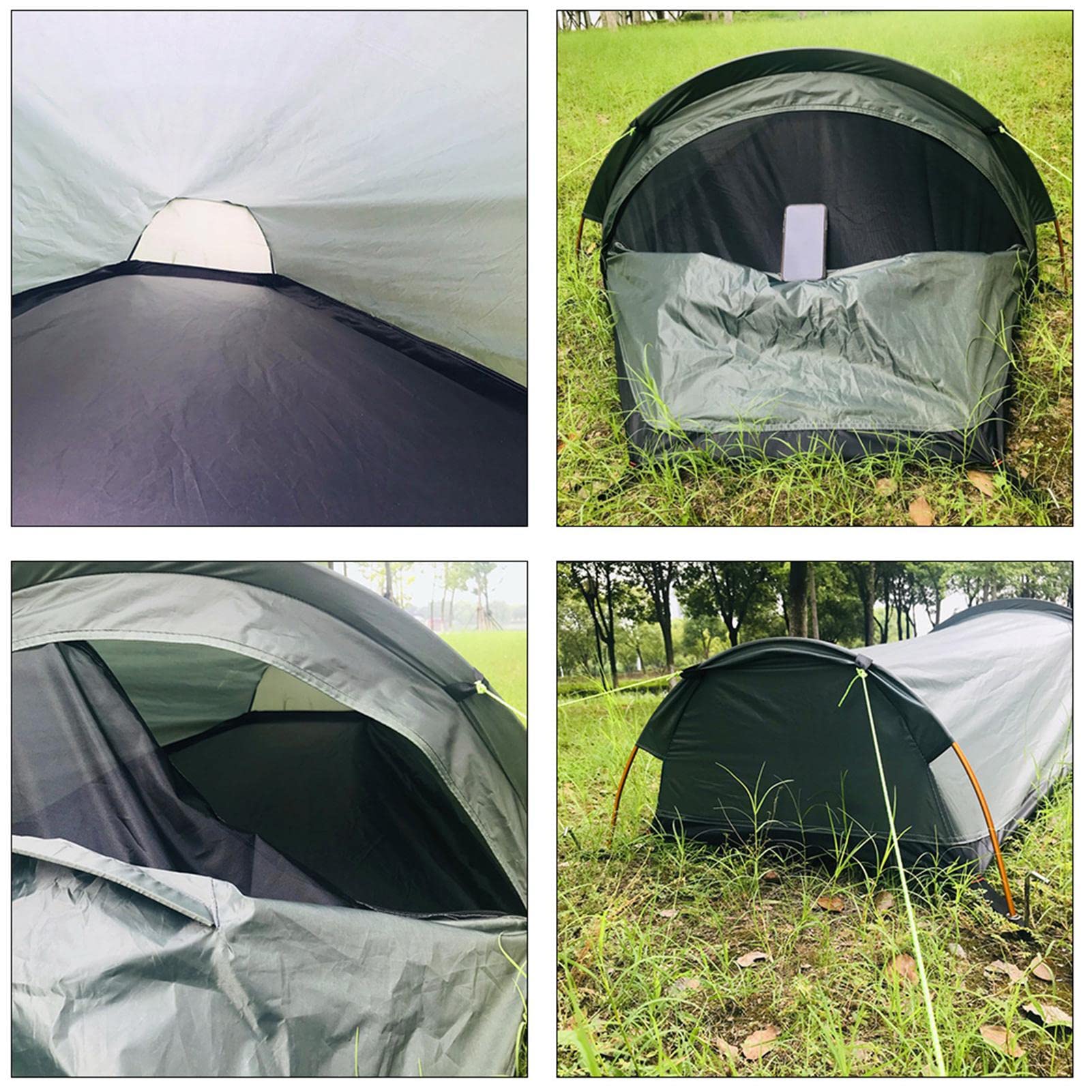Ultralight Waterproof Bivy Tent - Compact Single Person Backpacking Sleeping Bag Shelter | 100% Waterproof Bivvy Sack for Outdoor Survival, Camping & Bushcraft | Perfect for Hiking, Mountaineering & Emergency Preparedness