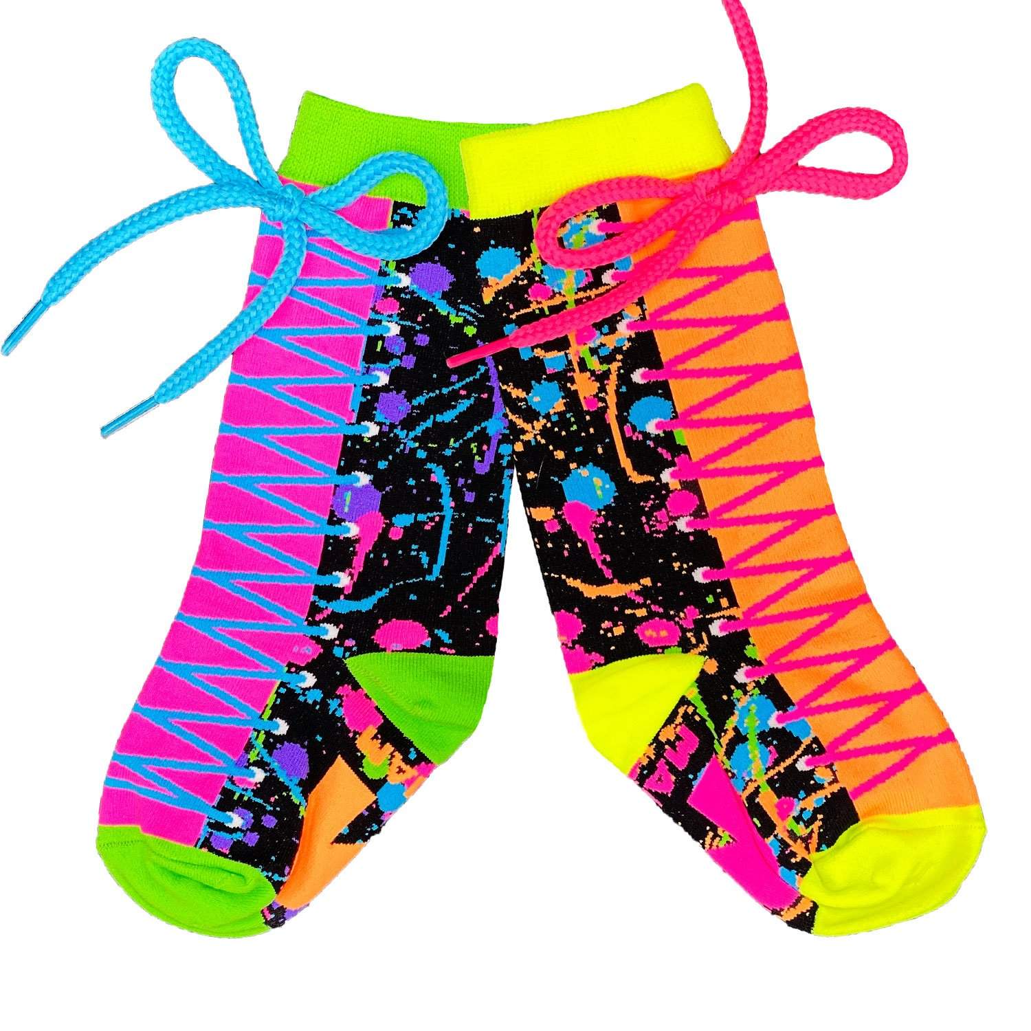 MadMia Color Run Socks - Fun & Vibrant Athletic Socks for 5K Runs, Marathons & Fitness Events - Perfect for Runners, Joggers & Sports Enthusiasts