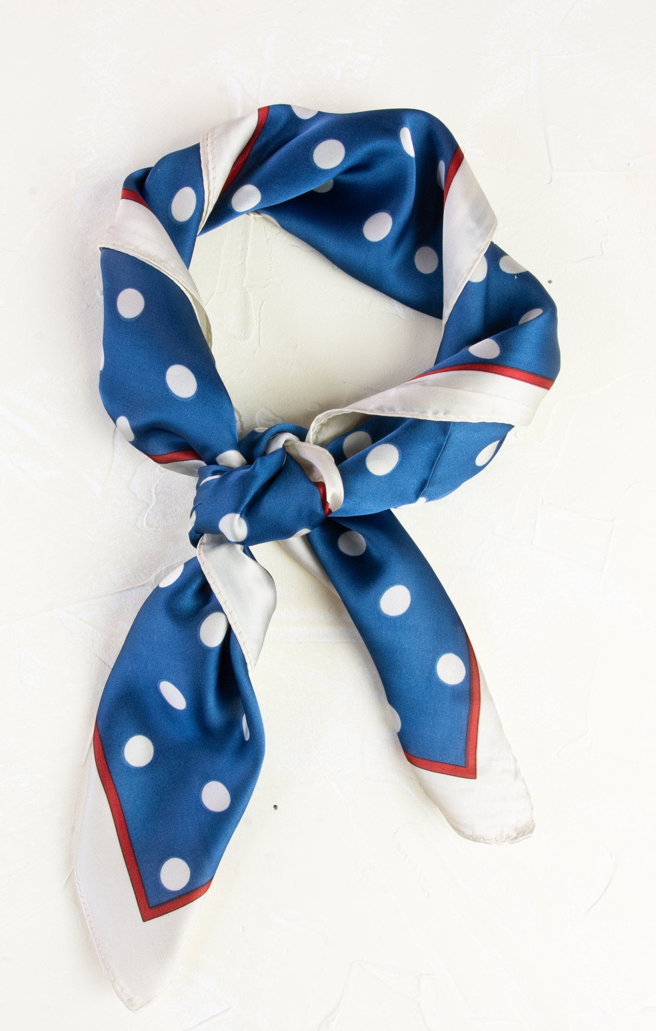 Polka Dot Silk Square Bandana Scarf - Stylish Fashion Accessory for Women & Men - Perfect for Headbands, Neck Scarves, Hair Ties & Outfit Styling