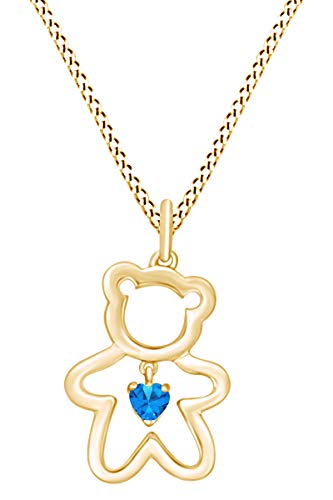 yellow-gold-plated-silver : Blue Topaz