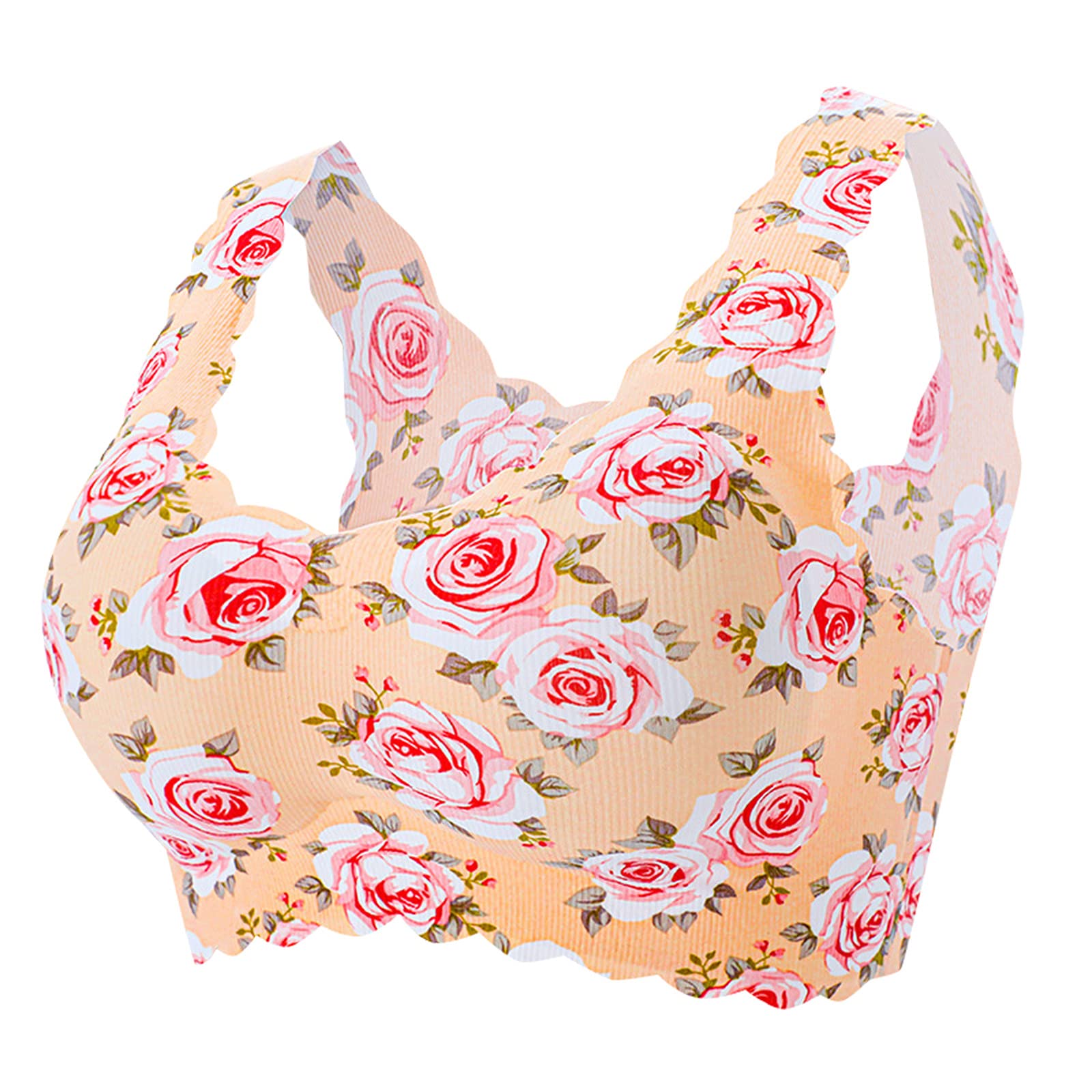 Front Closure Bras for Women - Floral Lace Plus Size Sexy Underwire Bra with Ice Silk Lining - Comfortable Support for Everyday Wear, Date Night & Special Occasions